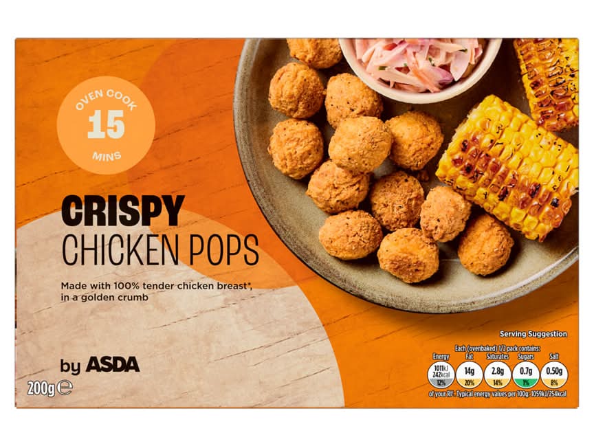 ASDA Crispy Chicken Pops 200g