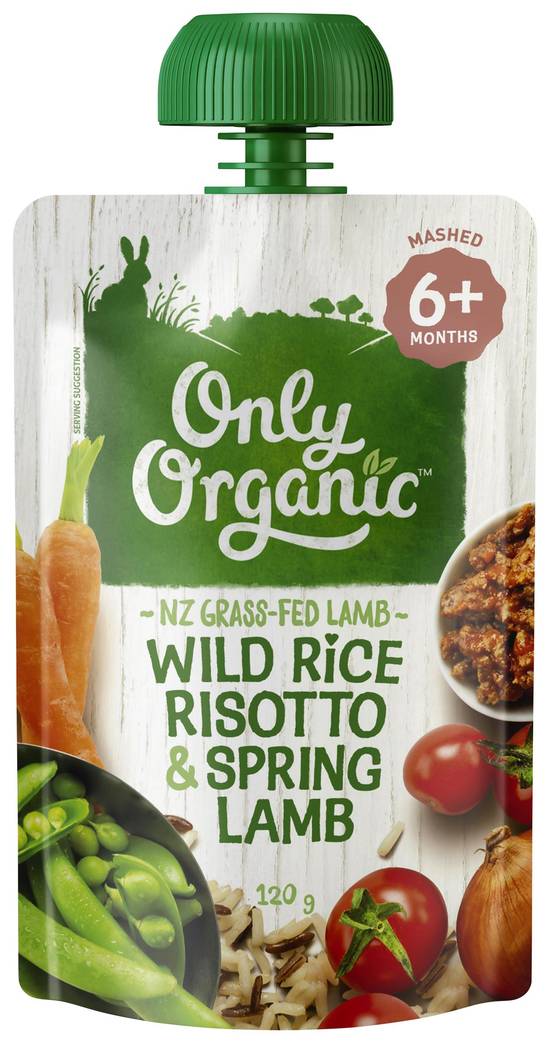 Only Organic Wild Rice Risotto Spring Lamb Wild Rice Risotto Spring Lamb 120g