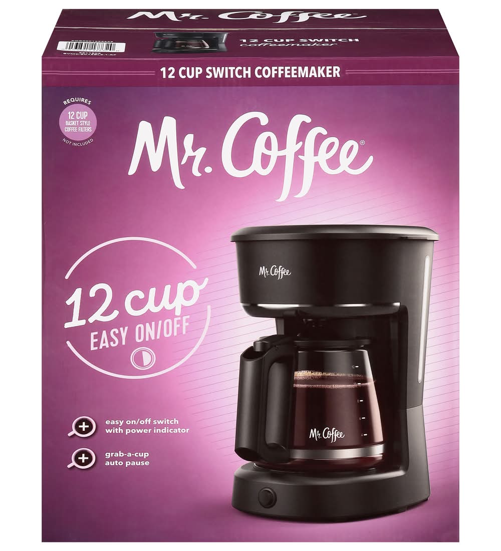 Mr. Coffee Electric Drip Coffee Maker Machine 60 oz, Black