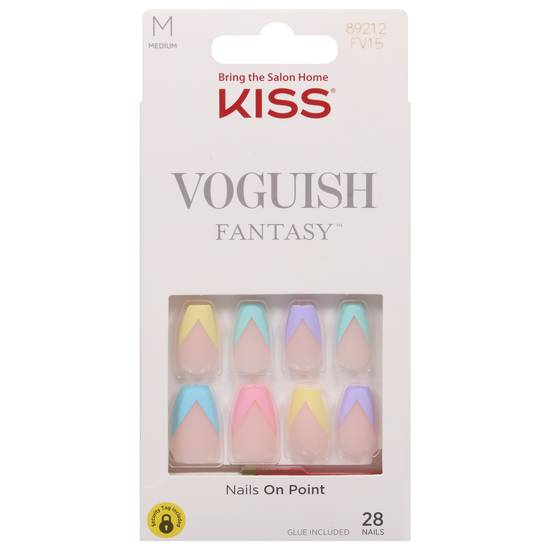 Kiss Fantasy Medium Voguish Nails (28 ct) (medium/disco ball)