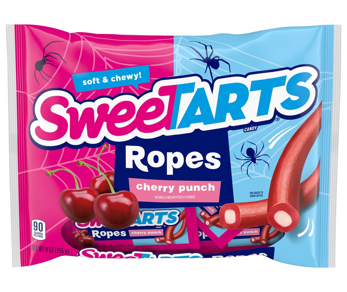 SweeTARTS Soft & Chewy Ropes Cherry Punch Candy (9 oz)