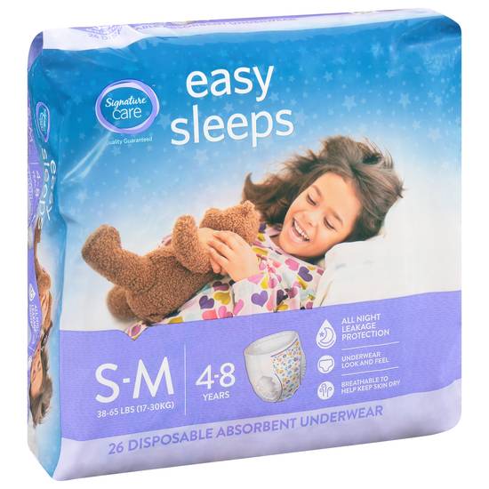 Signature Care Easy Sleeps Girl Disposable Pants