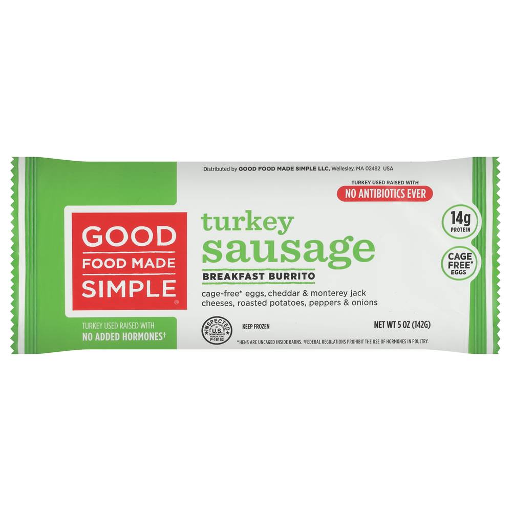 Good Food Made Simple Turkey Sausage Breakfast Burrito (5 oz)