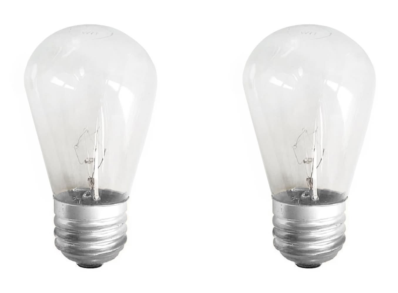 Harbor Breeze 2-Pk White Incandescent Edison String light bulbs | LB11C-2