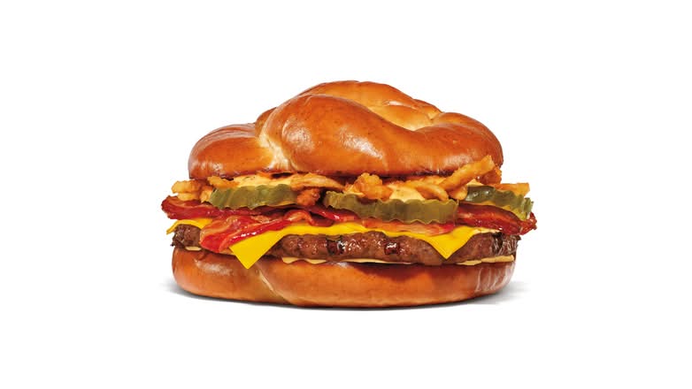Game Day Pretzel Burger