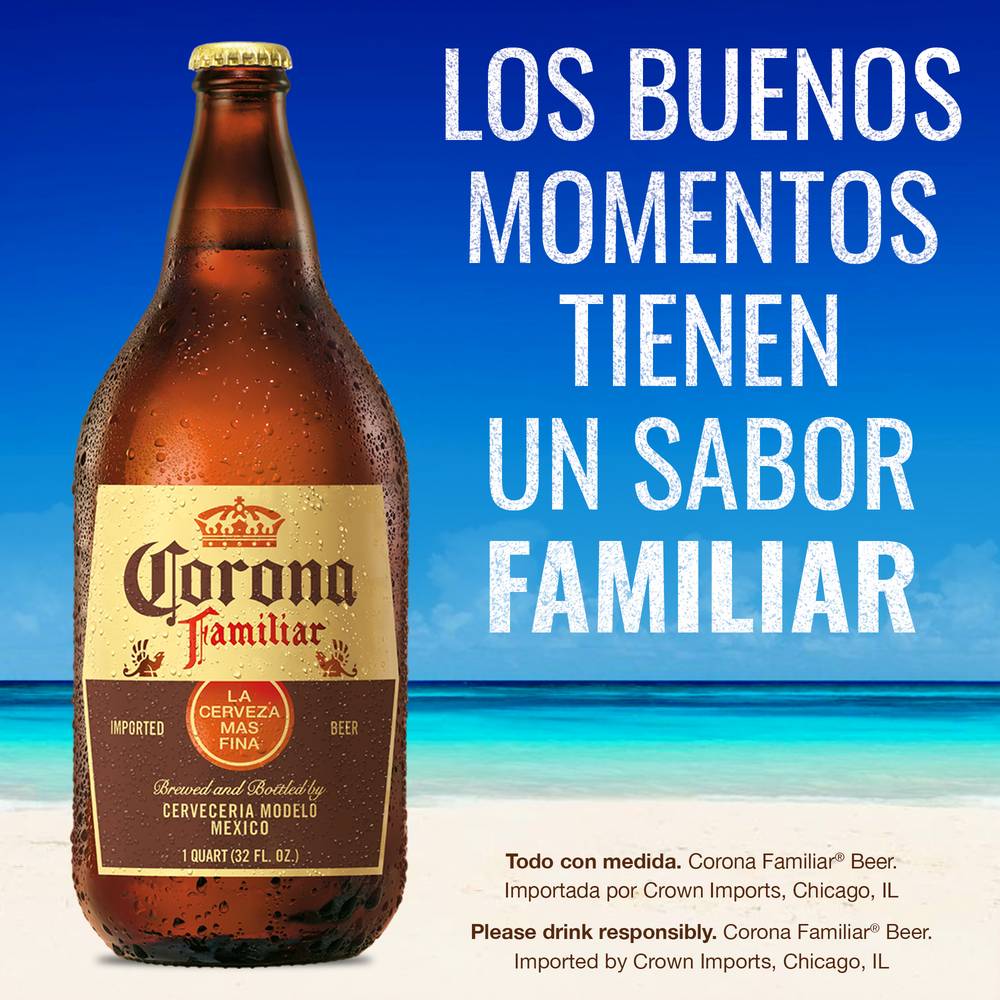 Corona Familiar Imported Lager Mexican Beer (32 fl oz)