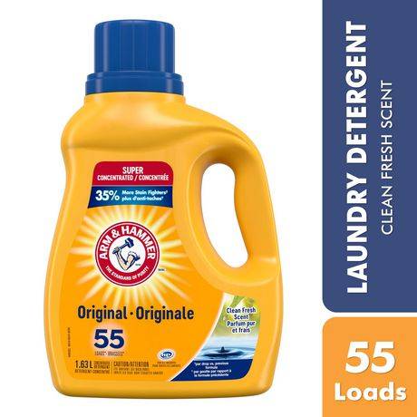 Arm & Hammer Original Laundry Detergent, Clean Fresh (1.63 L)