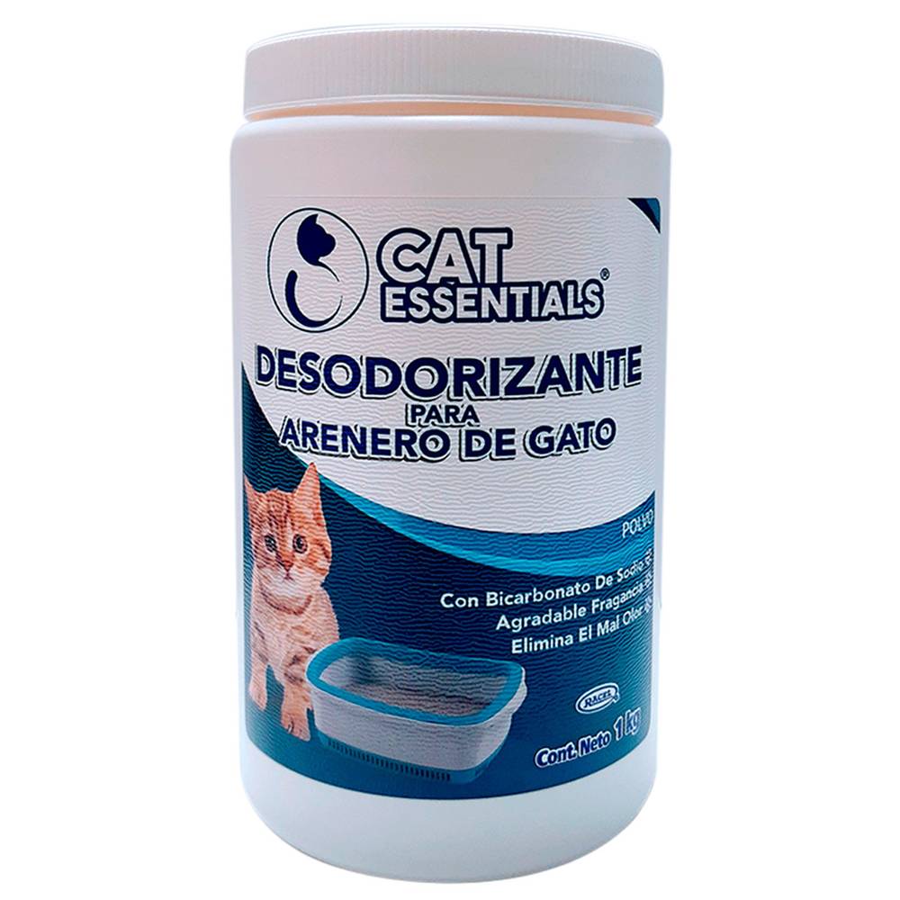 Cat essentials desodorizante para arenero de gato (bote 1 kg)