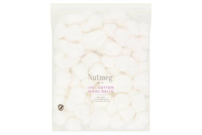 Nutmeg Cotton Wool Balls 100pk