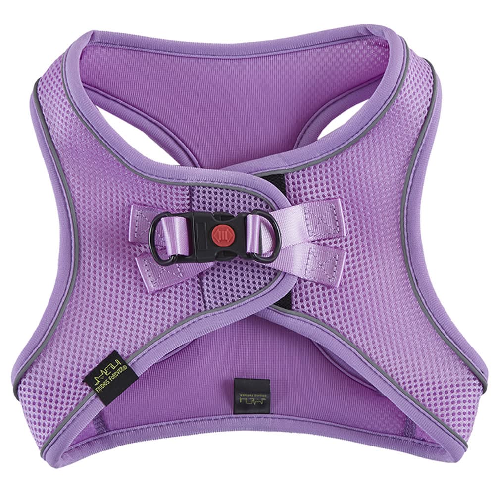 Friends Forever Purple Mesh Reflective Dog Harness (XX-Small)