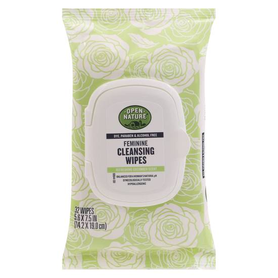 Open Nature Feminine Cleansing Wipes (32 ct)