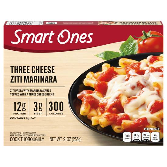 Smart Ones Savory Italian Recipes Three Cheese Ziti Marinara