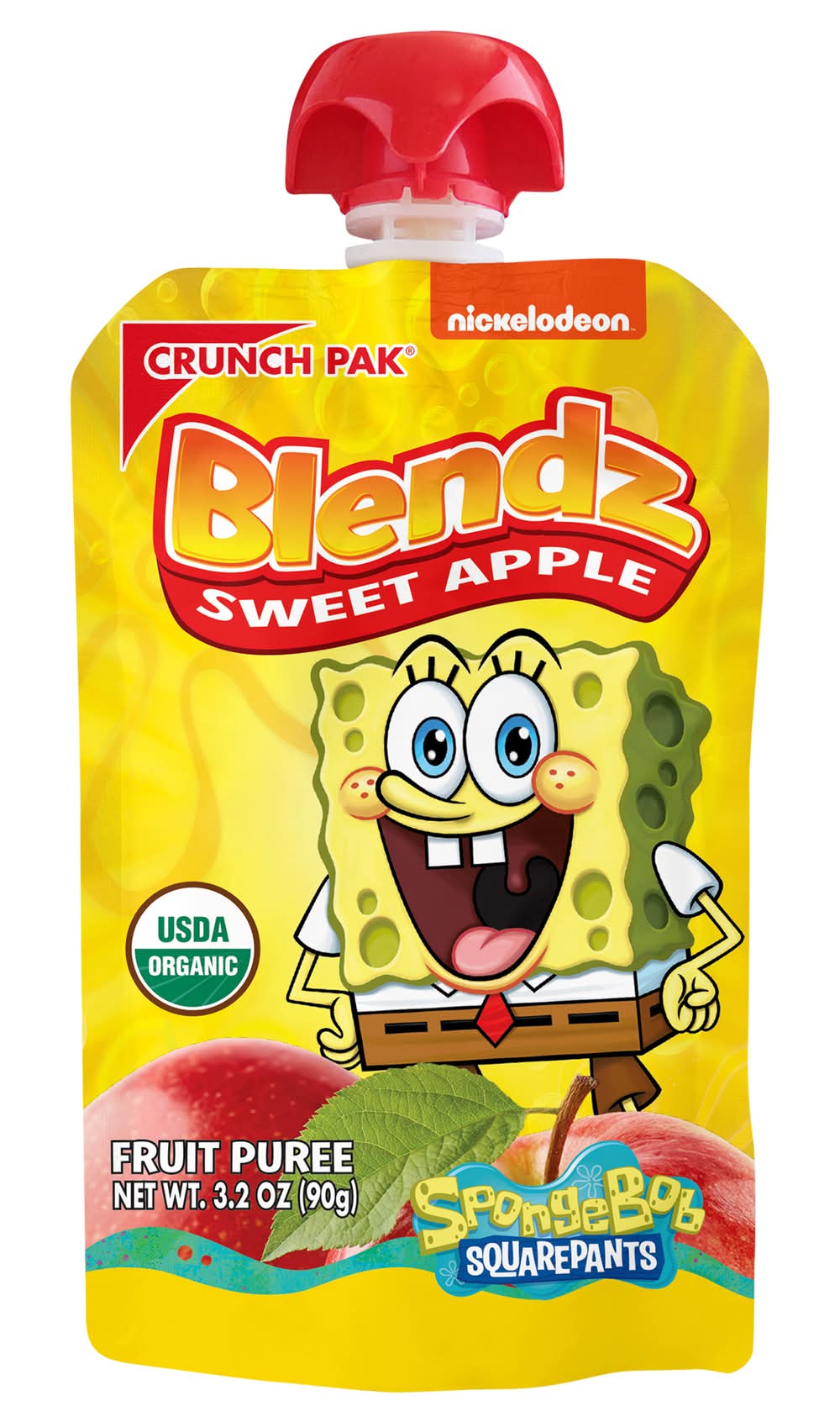 Blendz Organic Fruit Pouch Sponge Bob Sweet Apple (3.2 oz)