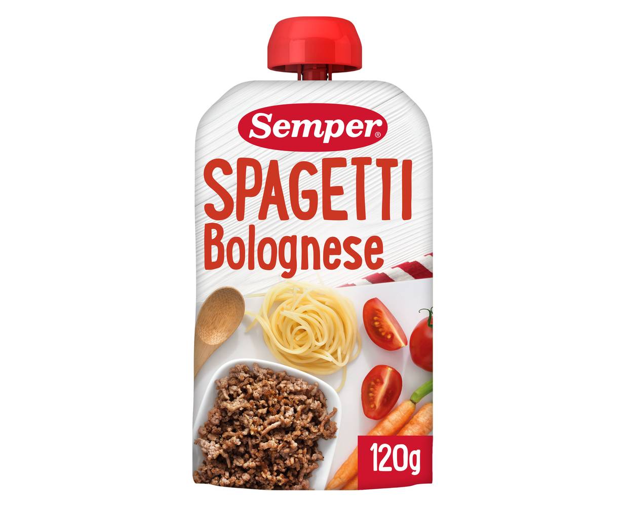 SEMPER POUCH SPAGETTI BOLOGNESE 6M 120G