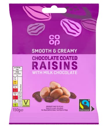 Co-op Milk Chocolate Coated Raisins (150g)