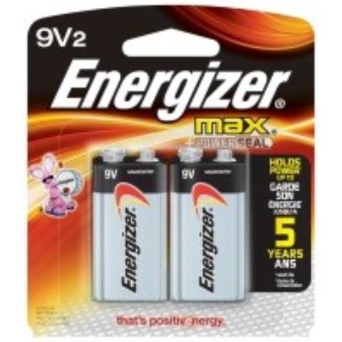Energizer Max 9V 2 Pack