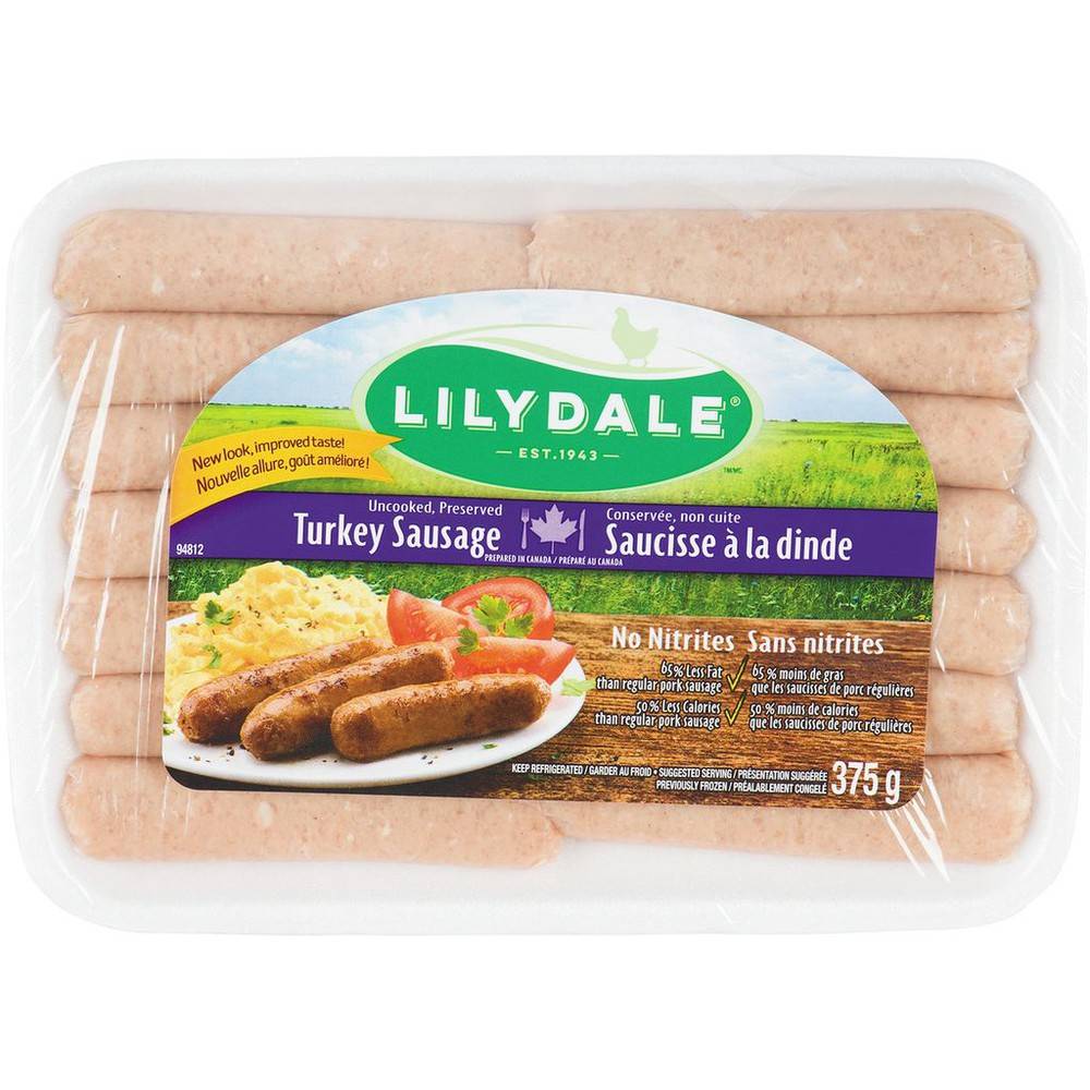 Lilydale Daystarters Sausage Turkey (375 g)