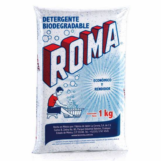 Roma detergente biodegradable en polvo multiusos