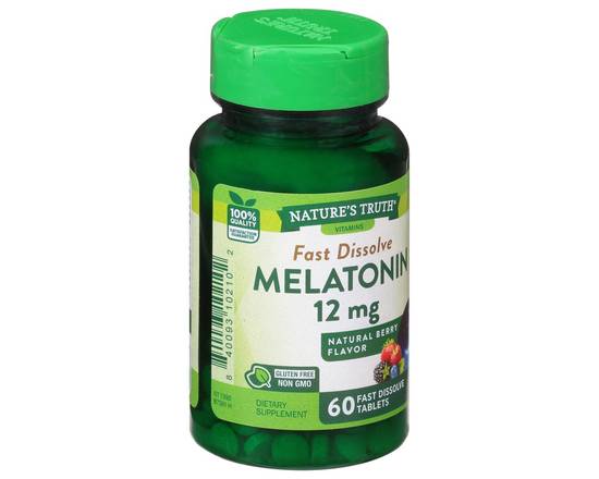 Nature's Truth · Fast Dissolve Melatonin 12 mg (60 tablets)