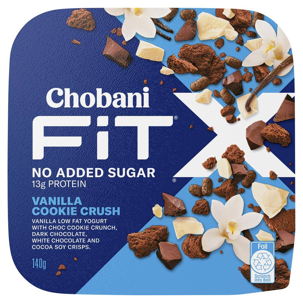 Chobani Fit X High Protein Vanilla Cookie Crush Delivery Near Me