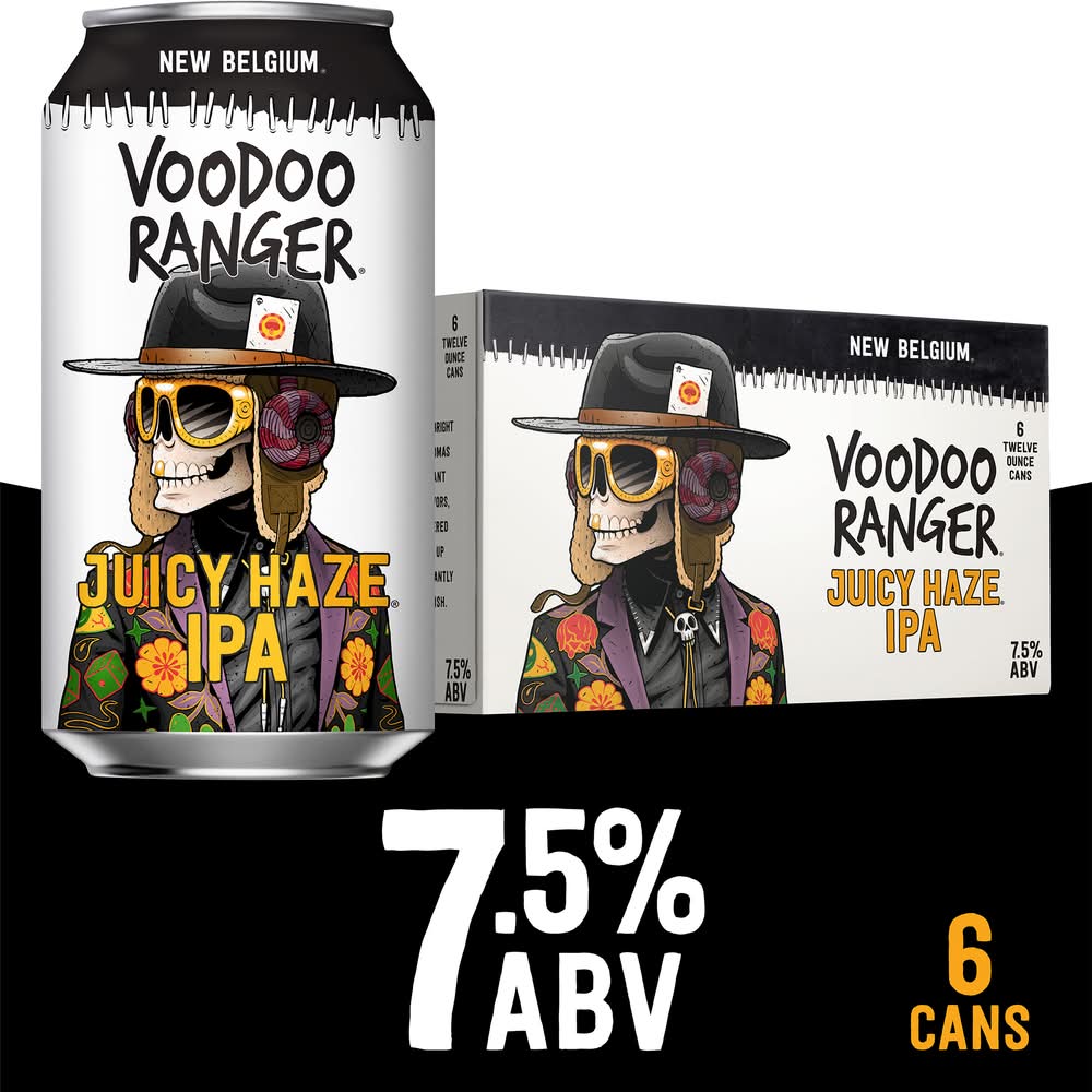 Voodoo Ranger Juicy Haze Ipa Beer (6 x 12 oz)
