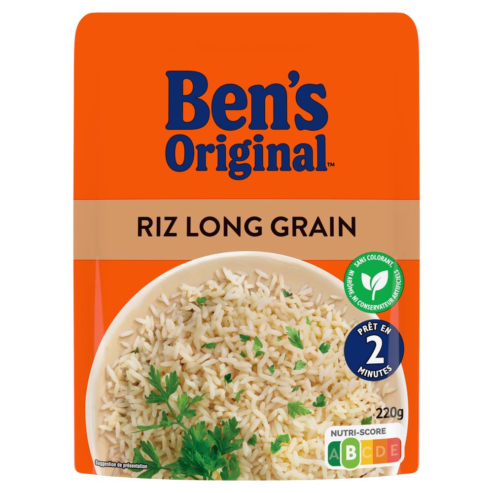 Ben's Original - Riz micro ondable long grain 2mn (220g)