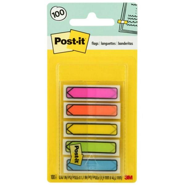 Post-It Notes Arrow Flags Assorted Bright Colors