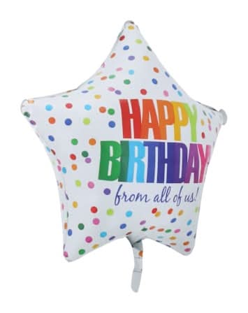 INFLATED Anagram® Happy Birthday Standard Decorative Balloon From All Of Us