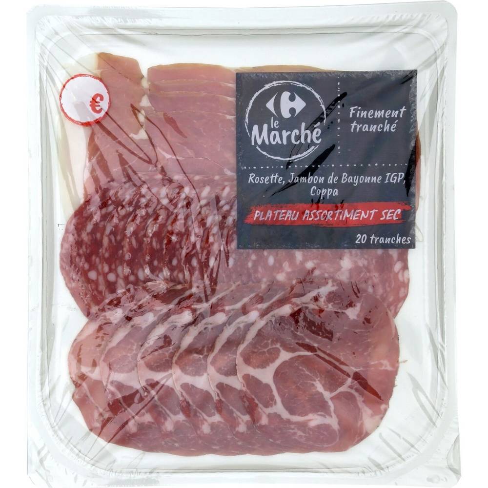 Carrefour - Charcuterie assortiment sec (20 tranches) (180g)