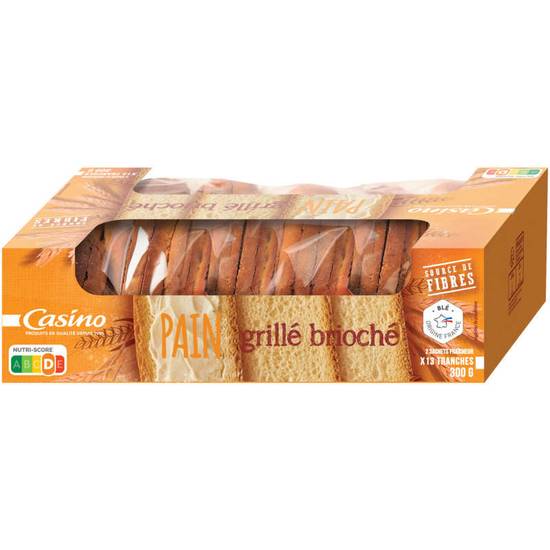 Pain grillé brioché - Source de Fibres - x26