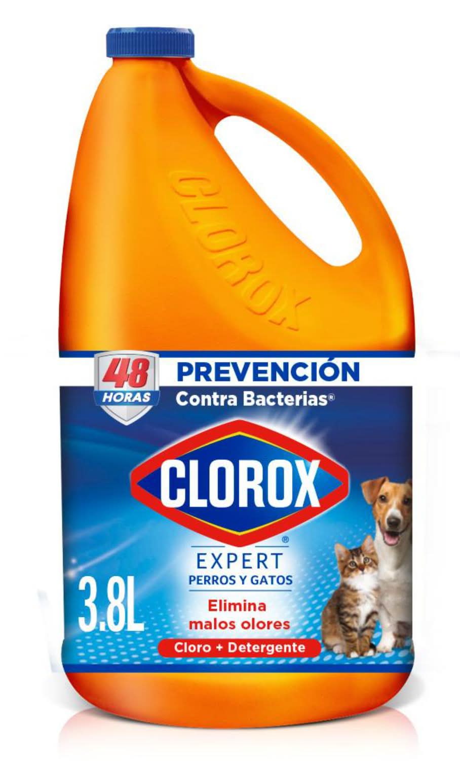 Clorox · Expert perros y gatos cloro desinfectante con detergente para área de mascotas (3,8 L)
