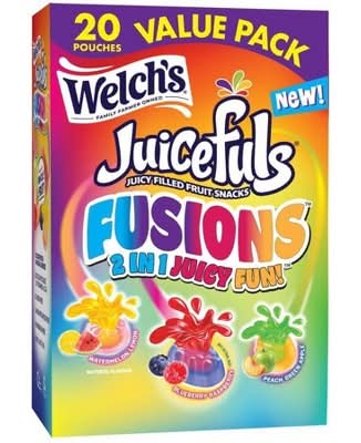 Welch's Juicefuls Fusions Fruit Snacks, Assorted (20 x 0.8 oz)