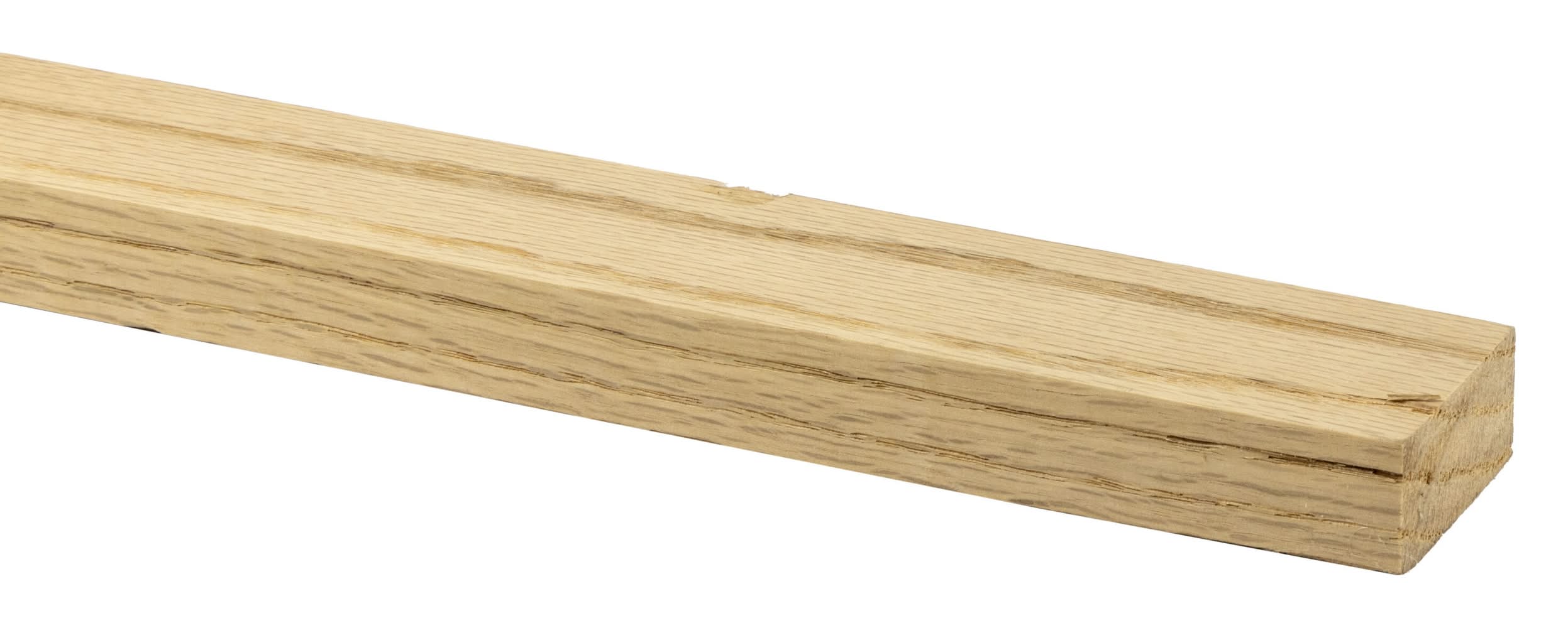 ReliaBilt 1-in x 2-in x 8-ft Unfinished FAS and Better S4S Red oak Common Hardwood Board