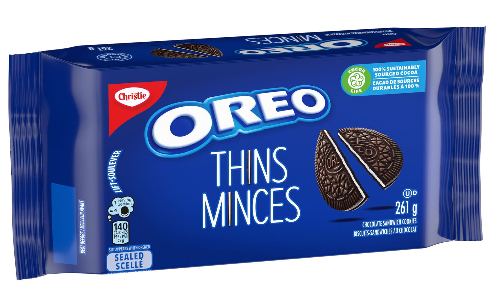 Oreo Thins Minces Original Chocolate Sandwich Cookies (261 g)