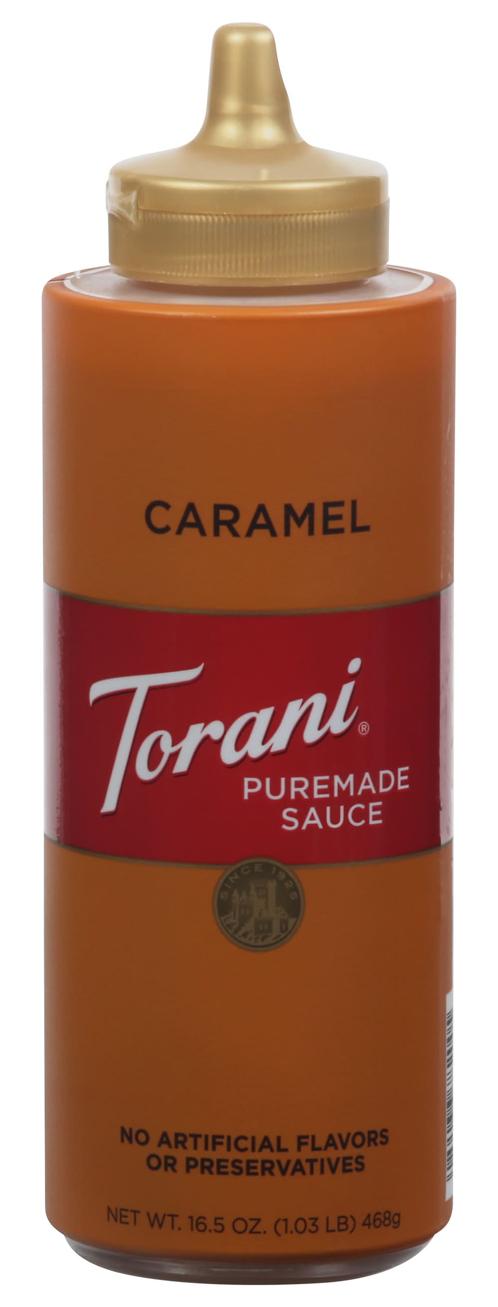 Torani Puremade Sauce, Caramel (16.5 oz)