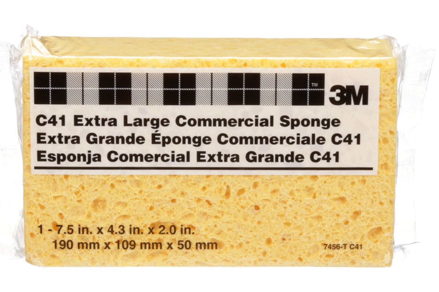 3M Heavy Duty Sponge For Commercial 7.5 In. L 1 Pk