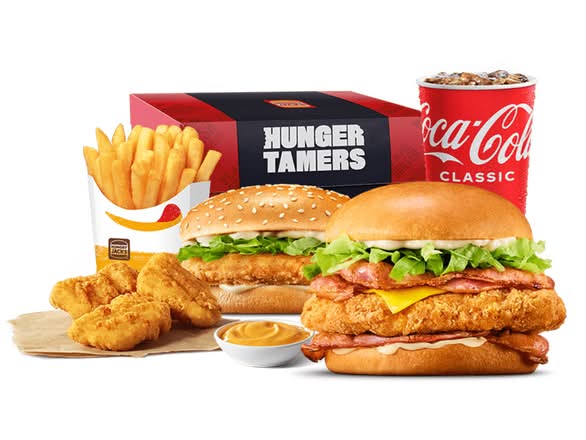 Medium Baconator Jack's Fried Chicken Hunger Tamers