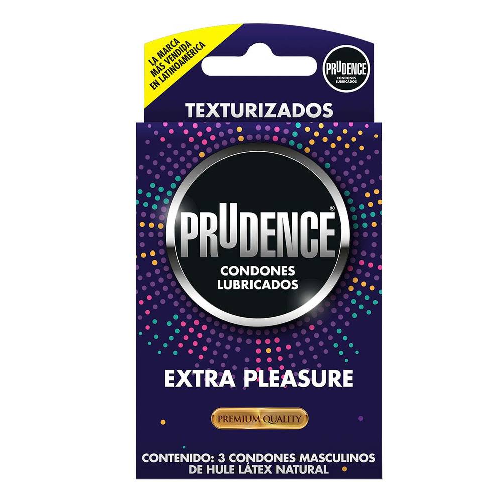 Prudence · Condones extra pleasure, hombre (3 un)