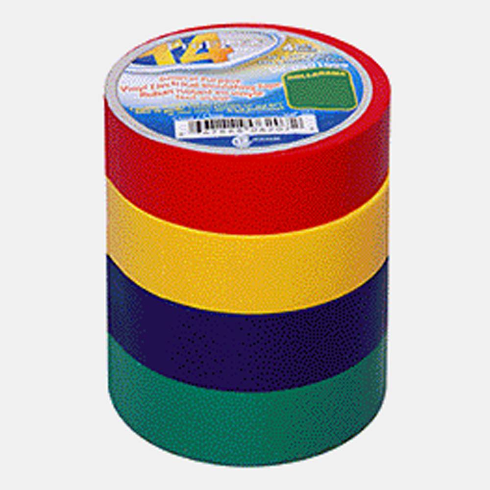 Vinyl Electrical Tapes, 4 Pack
