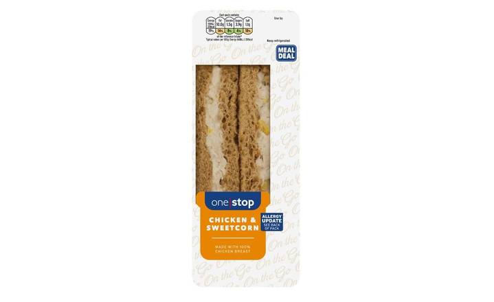 One Stop Chicken & Sweetcorn Sandwich (394399) 