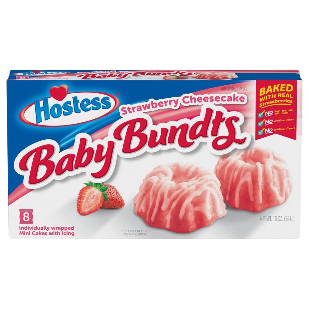 Hostess Strawberry Cheesecake Baby Bundts Mini Cakes (10 oz)