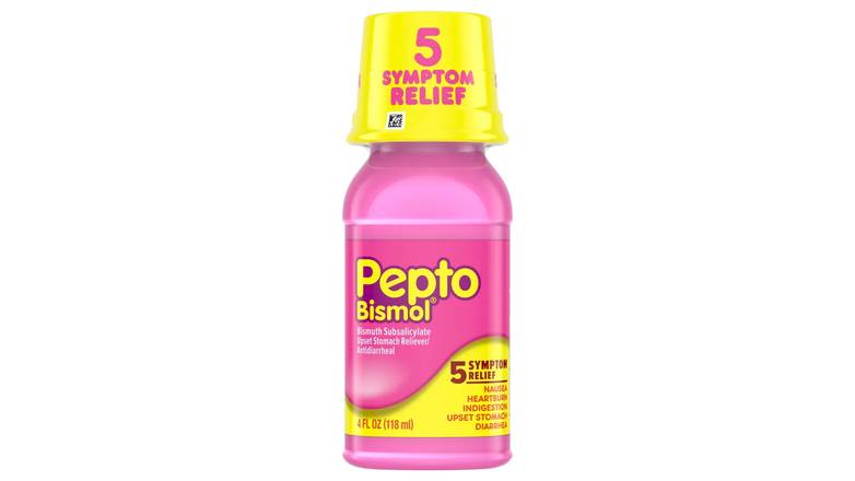 Pepto Bismol Stomach Reliever Antidiarrheal Original Liquid