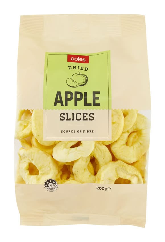 Coles Dried Apple Slices (200g)