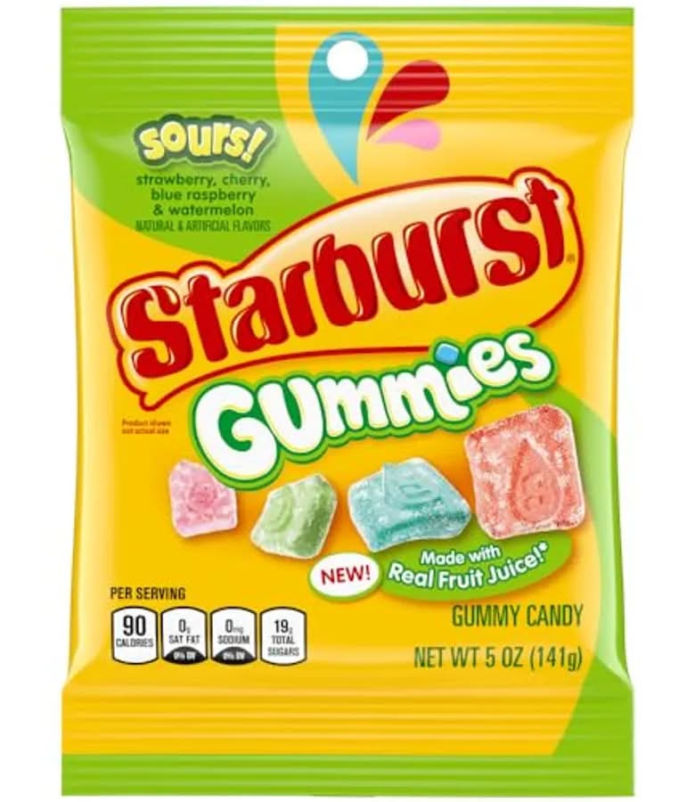 Starbust Sour Gummy Candy