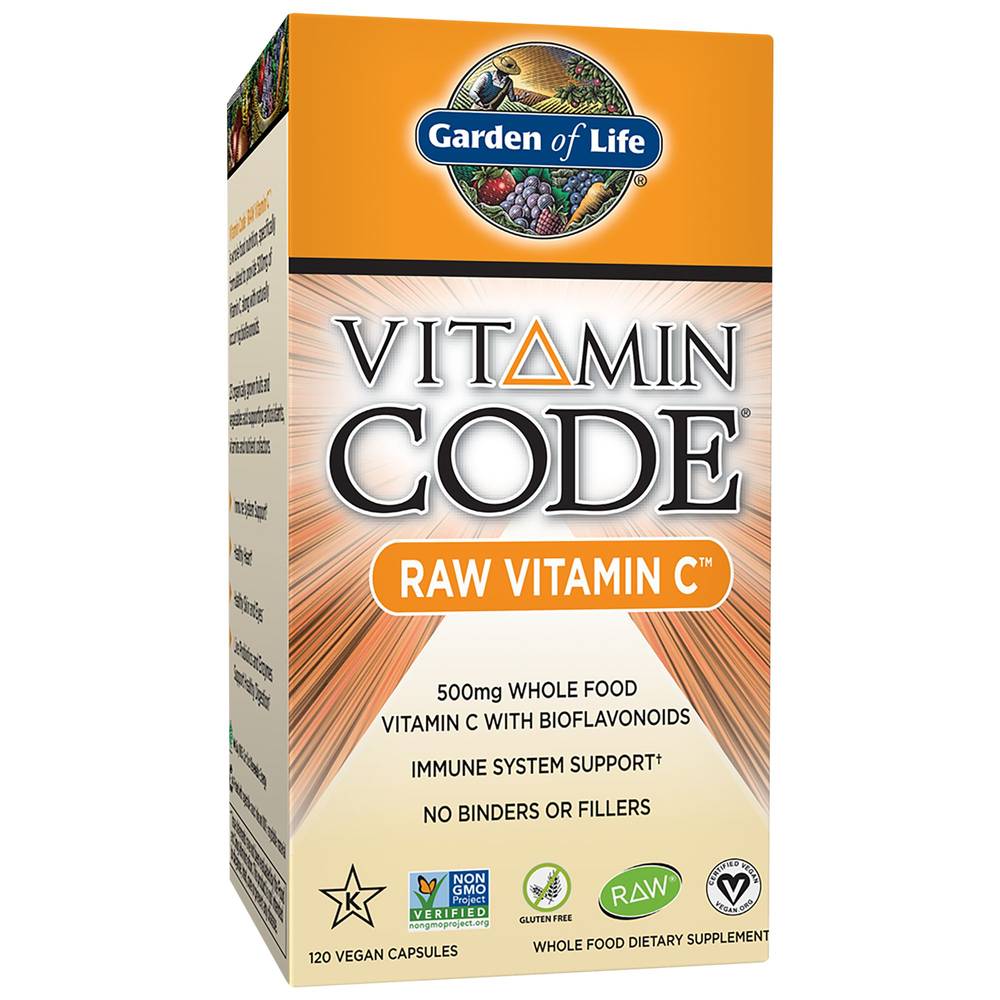 Vitamin Code Raw Vitamin C – 500 Mg Whole&Nbsp;Food Vitamin C With Bioflavonoids (120 Vegan Capsules)