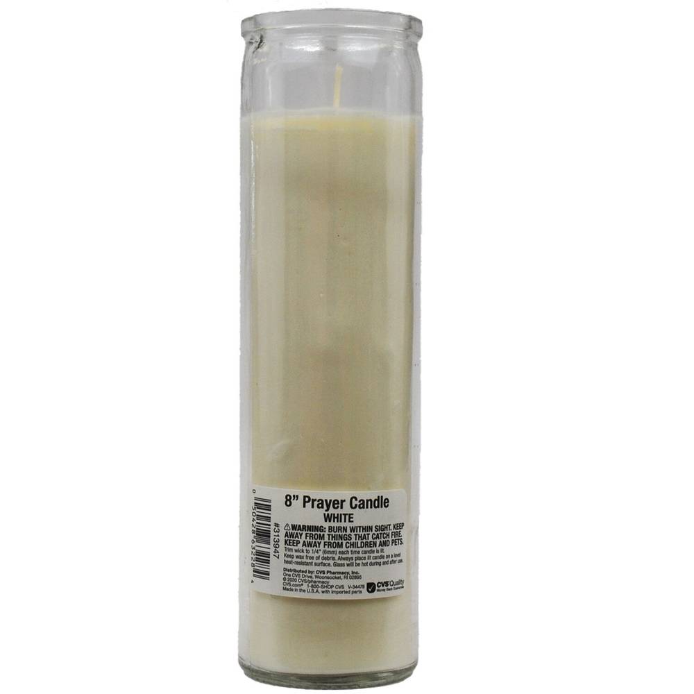 CVS Health Pillar Candle, 8 inches, White