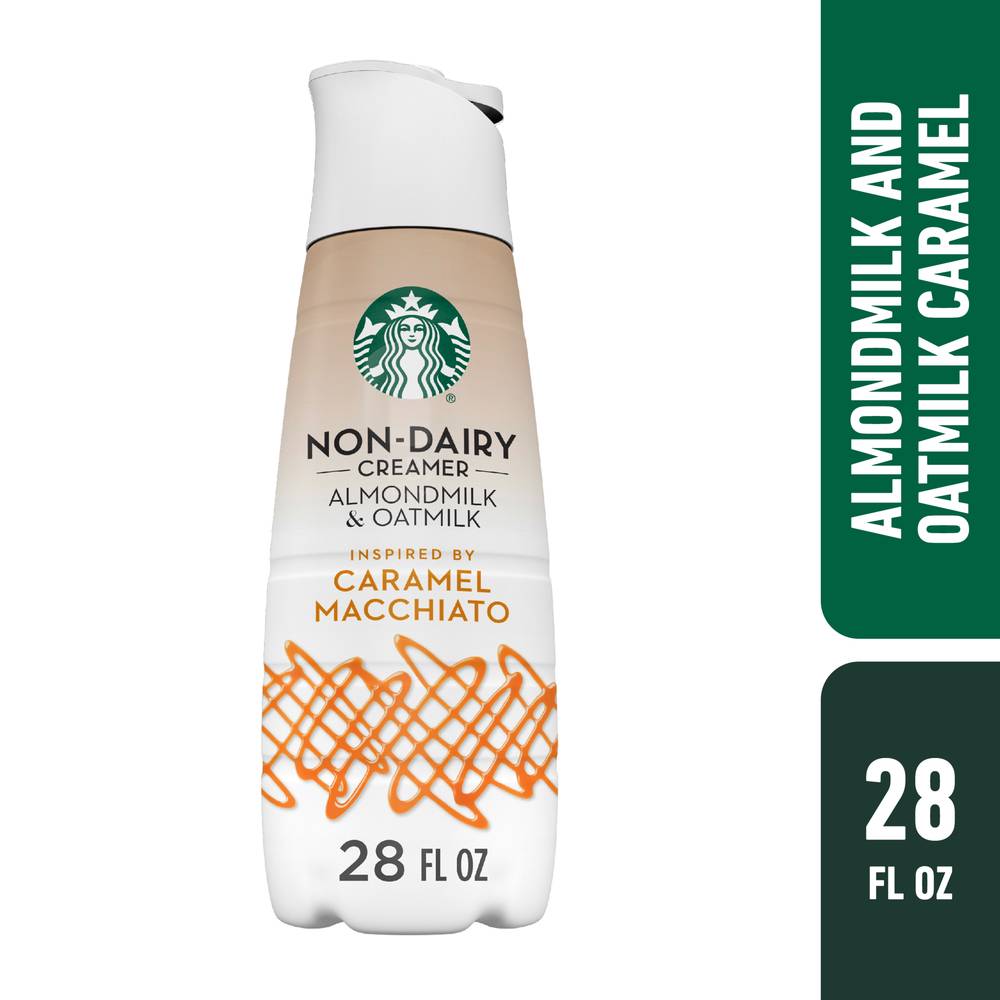 Starbucks Non Dairy Creamer Almondmilk & Oatmilk, Caramel (28 fl oz)