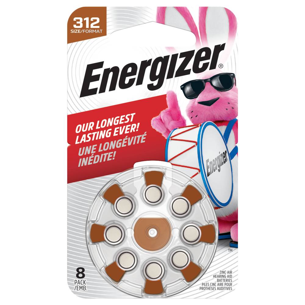 Energizer Zinc-Air Hearing Aid Batteries (8 ct)