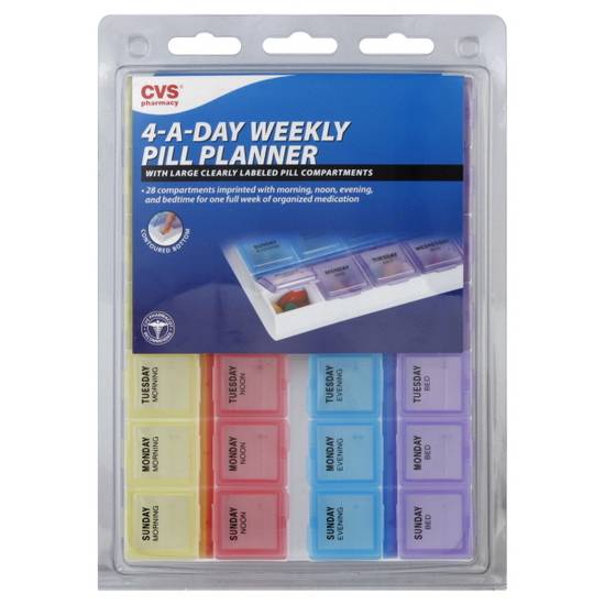 Cvs Pharmacy 4-a-day Weekly Pill Planner