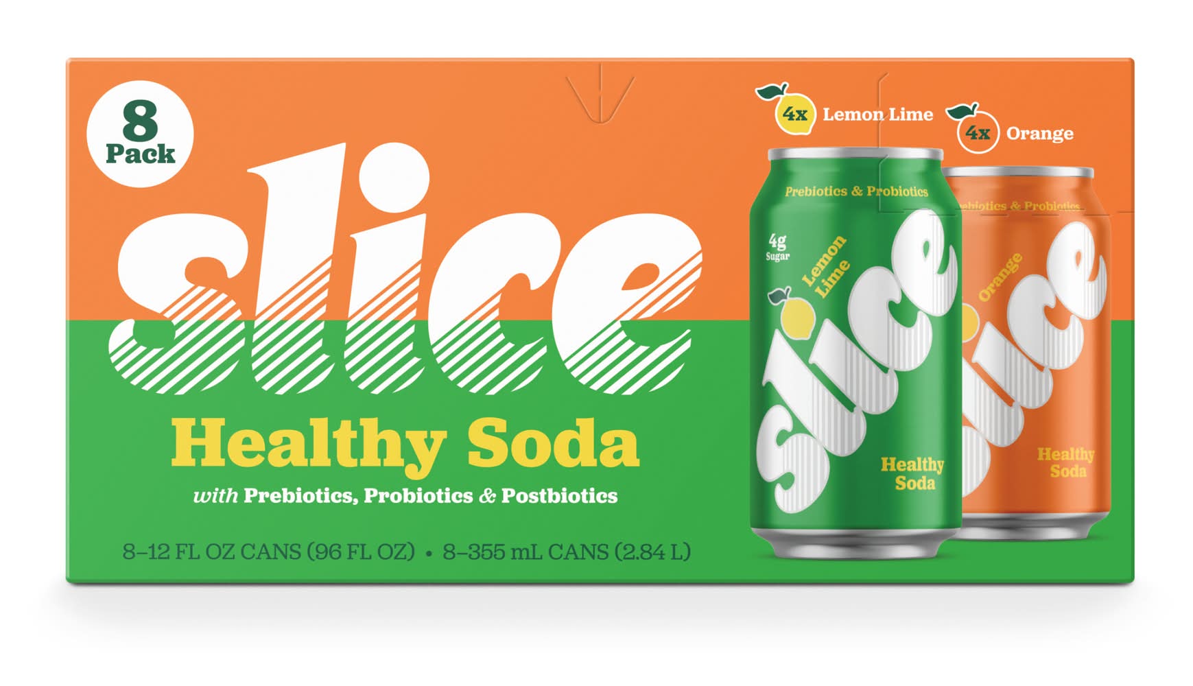 Slice Healthy Soda (8 x 1.5 fl oz) – Refreshing Beverages